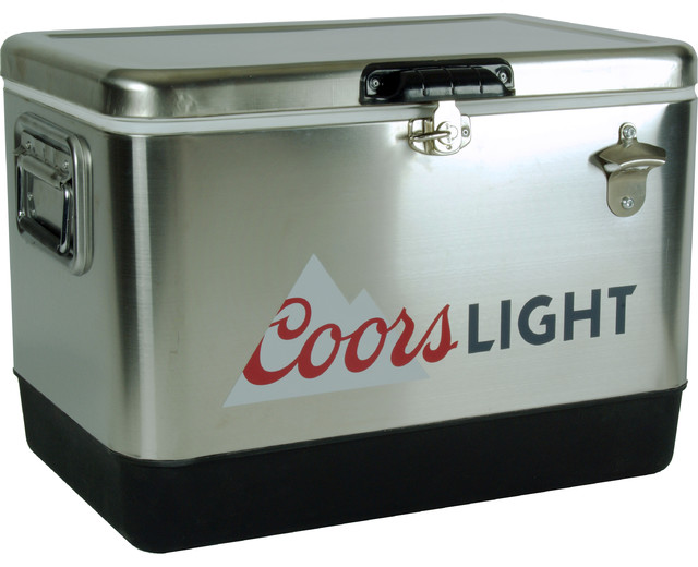 Coors Light Stainless Steel Ice Chest - Contemporary ...