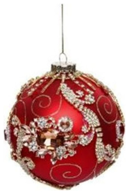 Mark Roberts Christmas 2020 King's Jewel Ball Ornament Green 4'' 