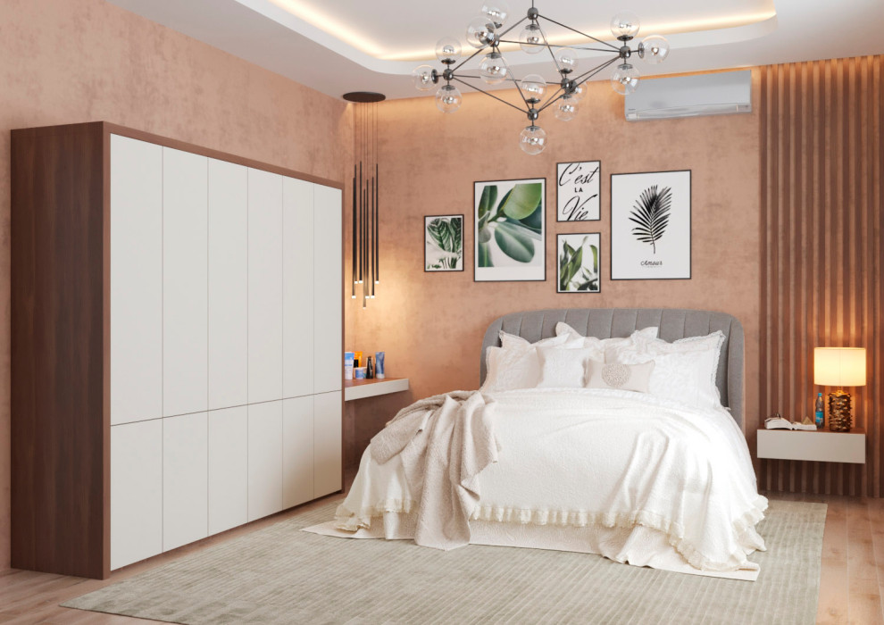 Спальня в светлый тонах