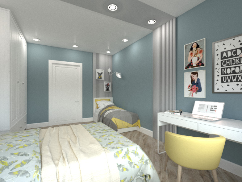 Проект 2-х комнатной квартиры ЖК Комфорт Парк