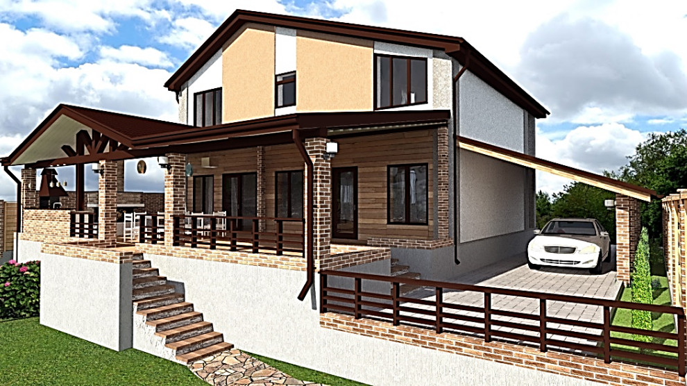 Проект и Реализация реконструкции фасада Индивидуального Жилого Дома