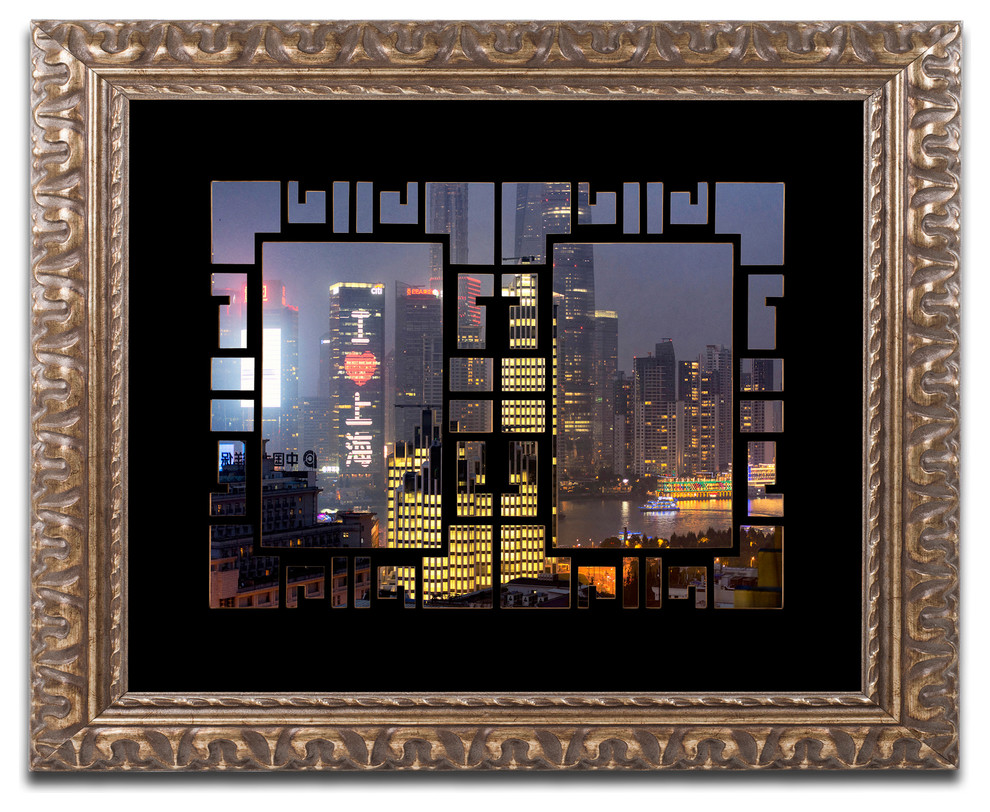 Philippe Hugonnard 'Love Shanghai' Ornate Framed Art, 20"x16"