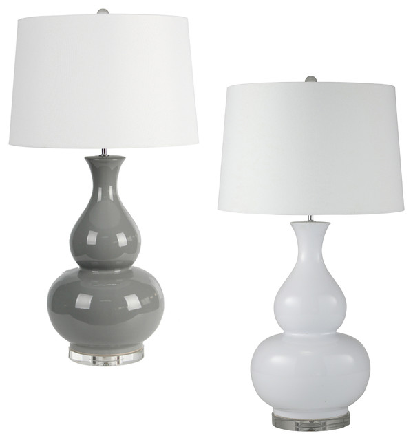 Urban Designs Emil 32 Ceramic Teardrop Table Lamp Transitional Urban Designs Emil 32 Ceramic Teardrop Table Lamp