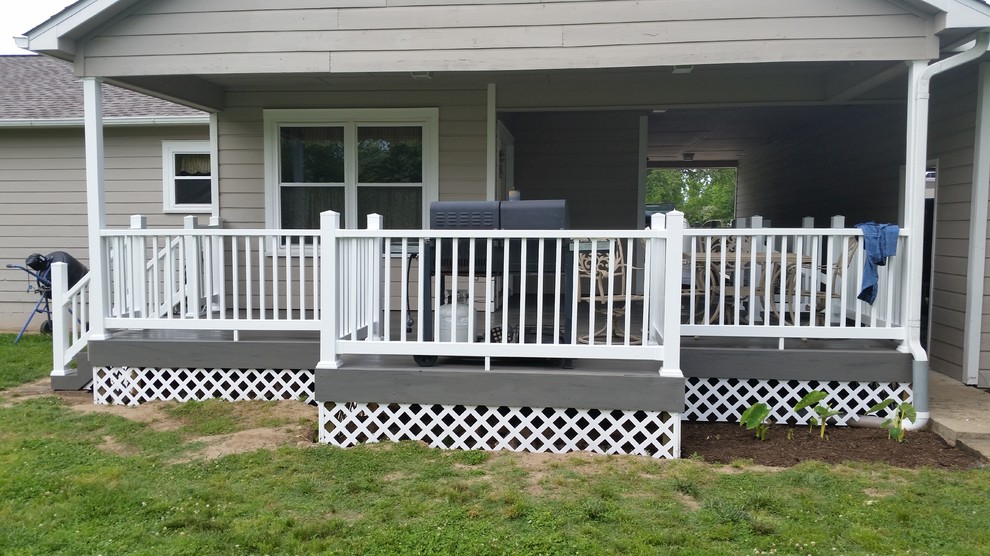 Deck - large deck idea with a roof extension