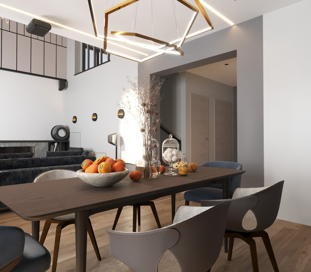 Дом с 2х светной гостиной