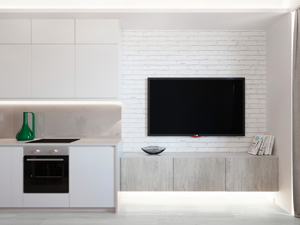 Визуализация проекта квартиры 70м2  в стиле "Минимализм"