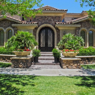 Entryways with columns, Balustrades, moldings, trim, etc ...