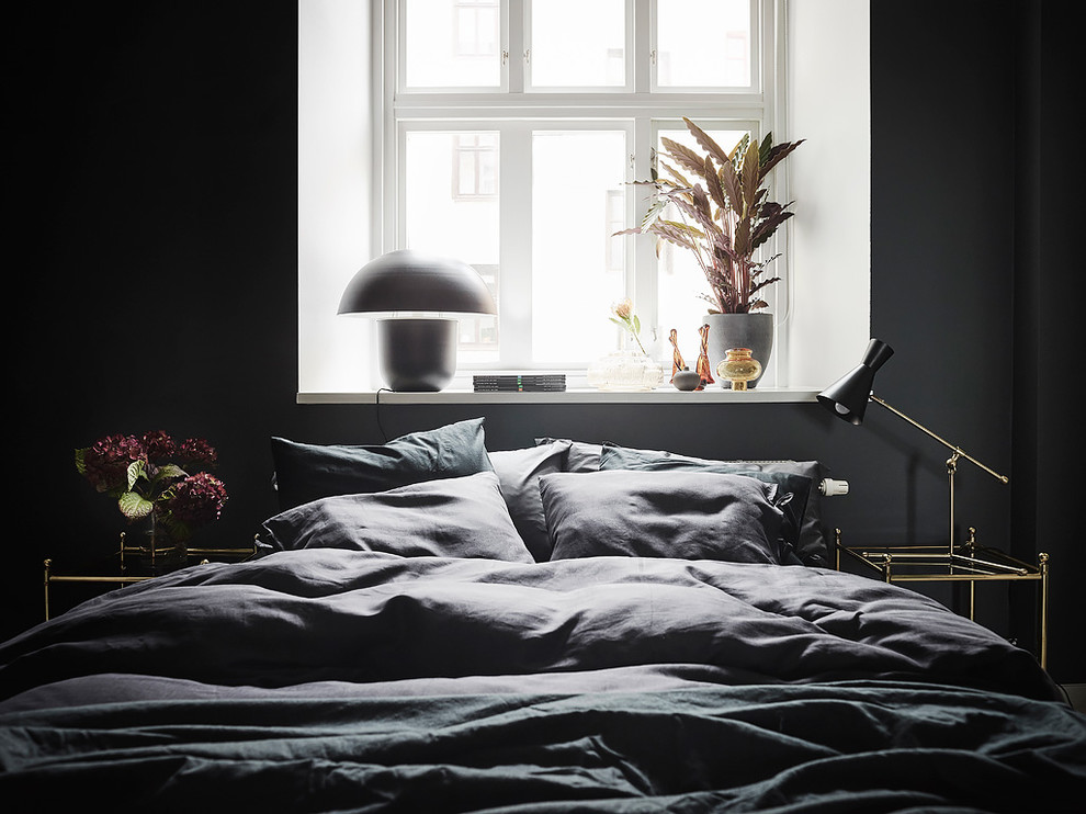 Photo of a scandinavian bedroom in Gothenburg.