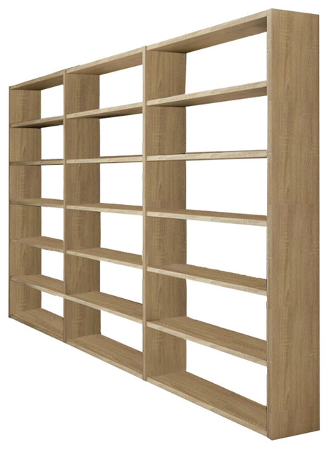 Torero Triple Bookcase, Oak