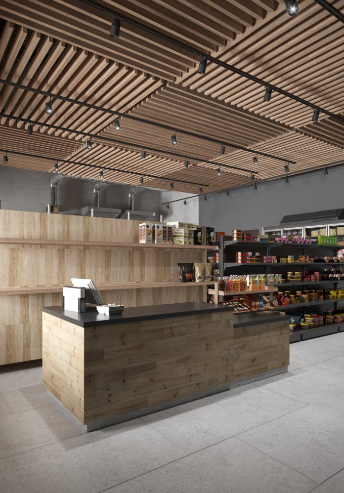 Магазин с зоной кафе