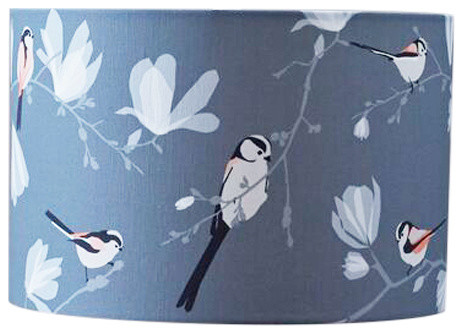 Long Tailed Tit Bloom Lampshade, Small