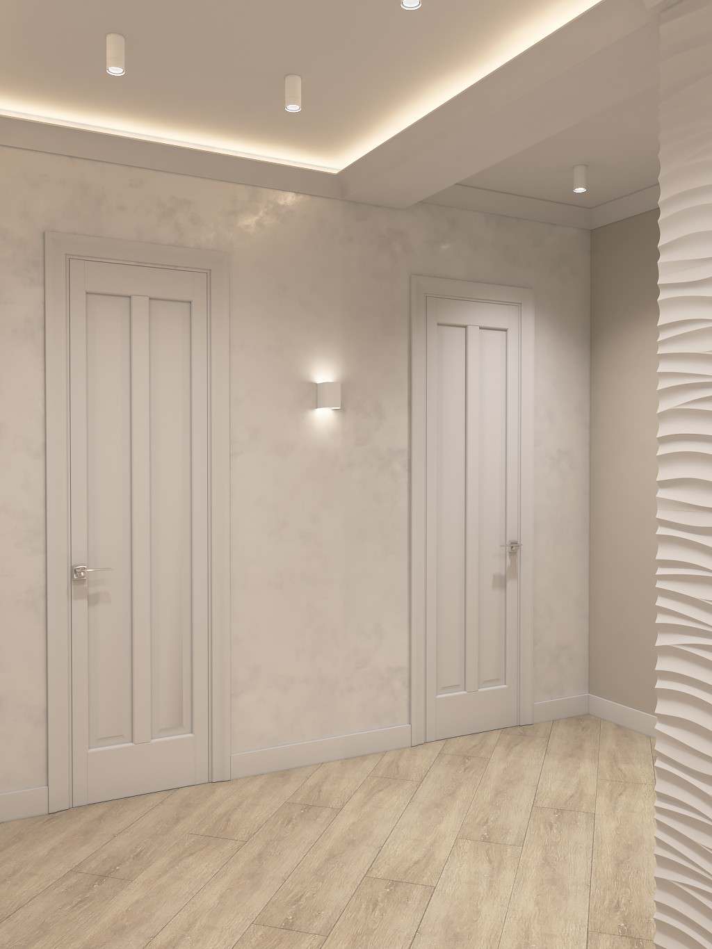 Интерьер квартиры 70 кв.м. для семьи с двумя детьми