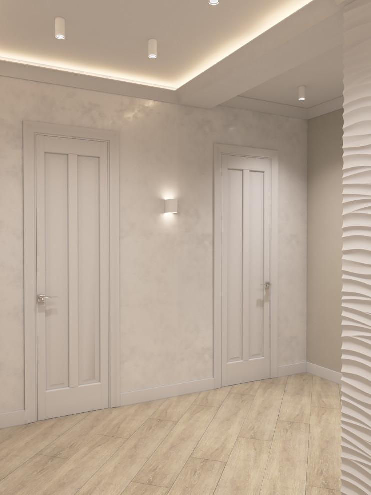 Интерьер квартиры 70 кв.м. для семьи с двумя детьми