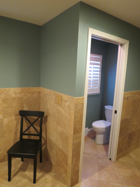 Full Custom Bath Remodel Done in Cherry nyklassisk-badrum