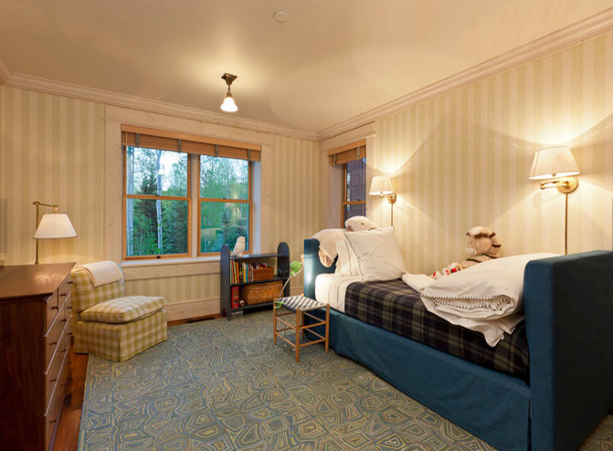 Mountain style bedroom photo in Denver
