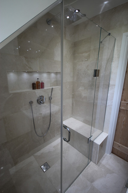 Small Luxury Shower Room - Contemporary - Bathroom - Surrey - by Stone