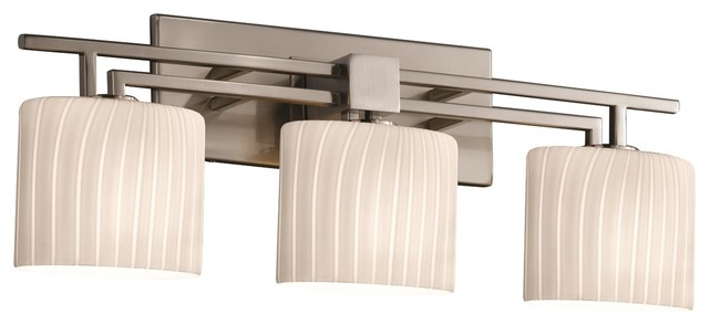 Justice Design Group FSN-8703-30-RBON Fusion 26.5" Aero 3 Light Bathroom Vanity