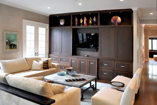 Built-Ins modern-wohnzimmer