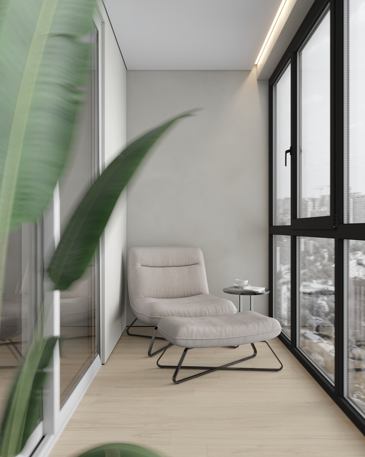 ЖК «Зенит», современный интерьер квартиры, построенный на контрастах