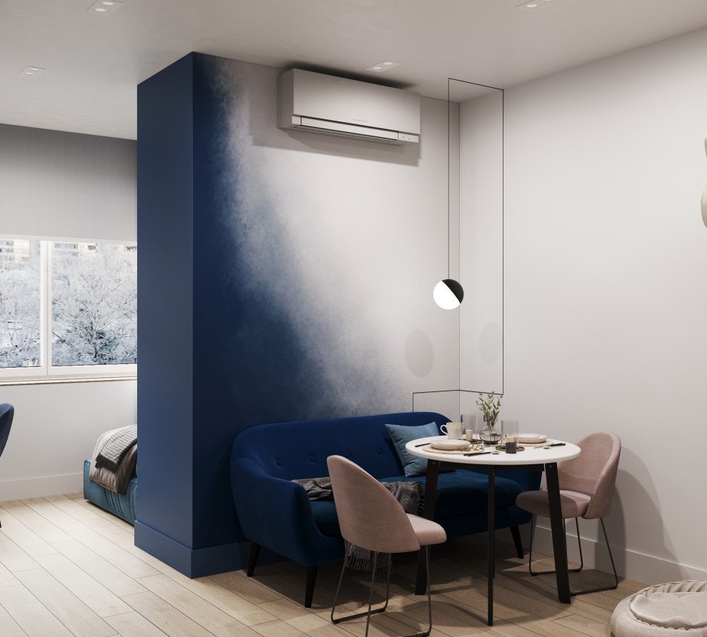 Проект квартиры-студии 28кв.м., г.Москва, ЖК Медовая Долина