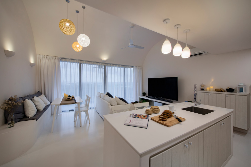Photo of an Asian living room in Singapore.