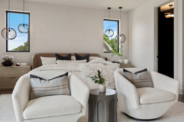 End Unit - Modern Transitional Luxury Rowhome | Heritage Place Naperville, IL contemporary-bedroom