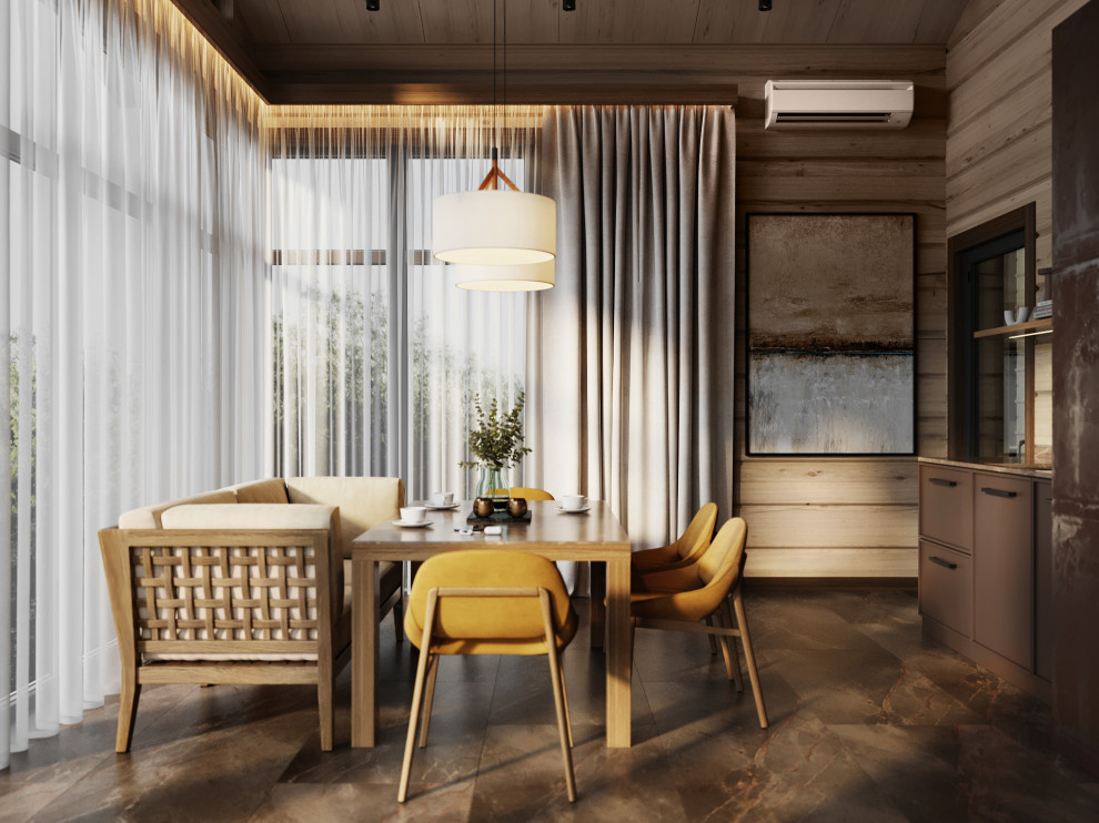 Проект интерьера деревянного дома в п.Завидово