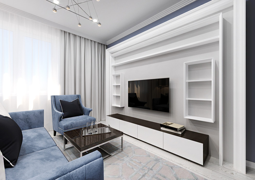 Дизайн гостиной в скандинавском стиле