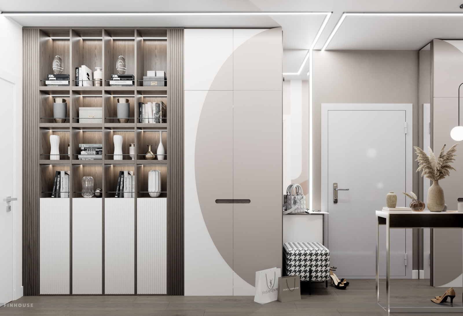 Проект двухкомнатной квартиры (57 м²) в Санкт-Петербурге