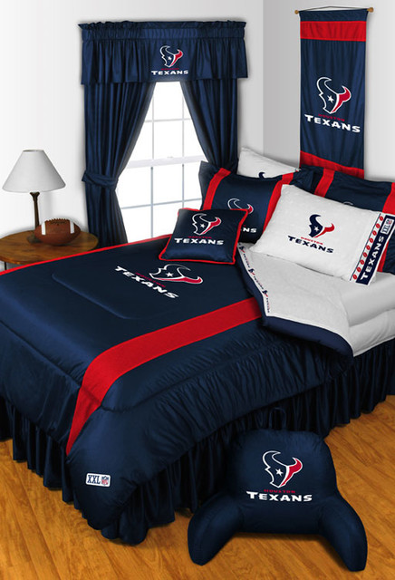 nfl houston texans bedding and room decorations - modern - bedroom