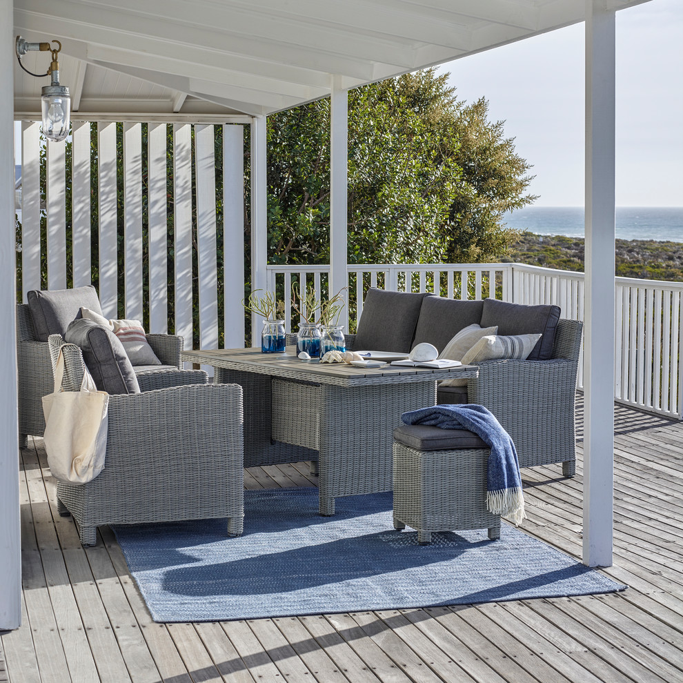 Design ideas for a beach style deck in London.