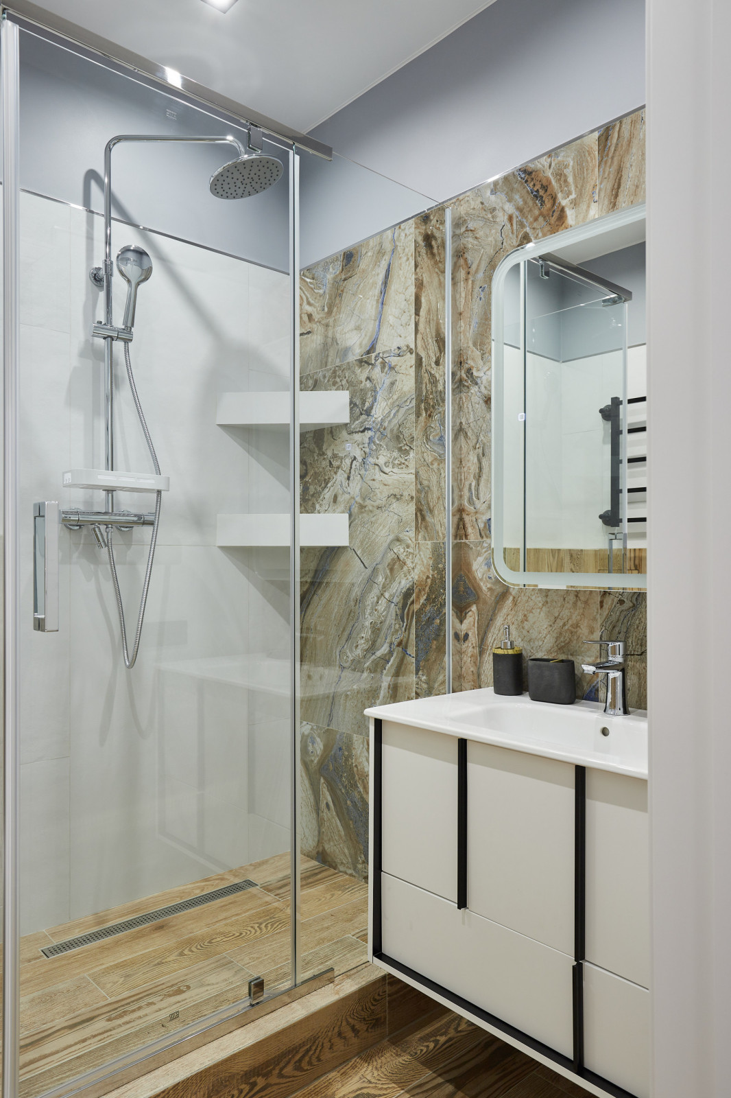 Санузел в реализованном проекте квартиры ЖК 7 Континент