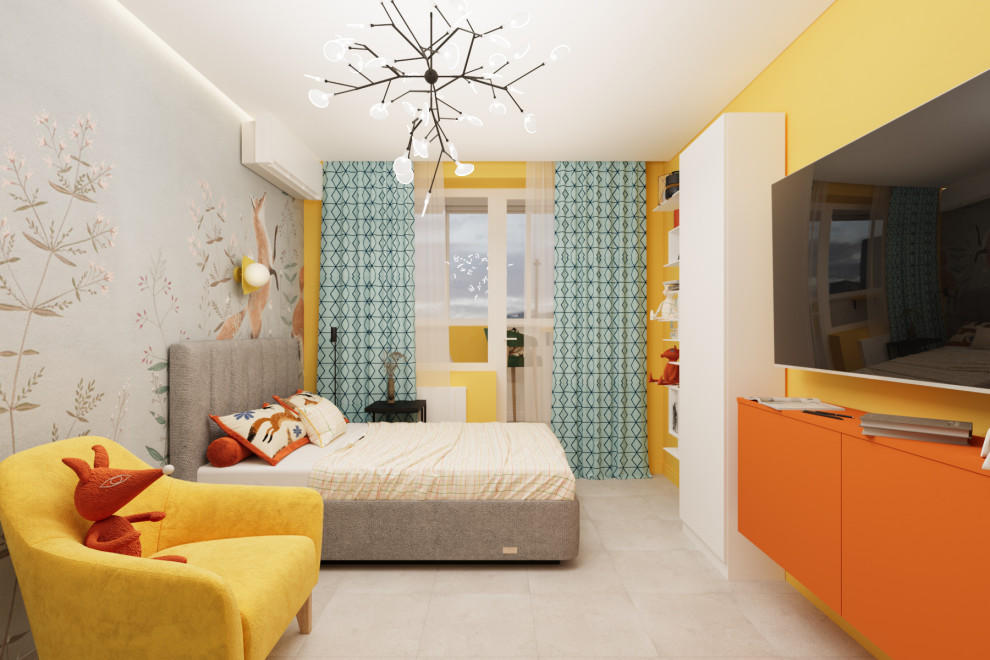 Двухкомнатная квартира с ярким интерьером