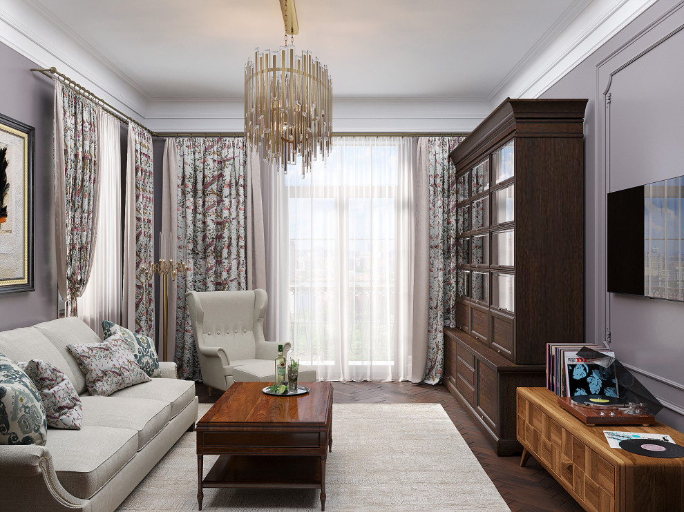 Дизайн-проект трехкомнатной квартиры для пары средних лет.