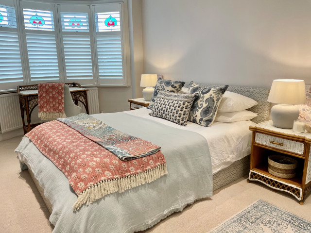 Raynes Park, Guest Bedroom eclectic-bedroom
