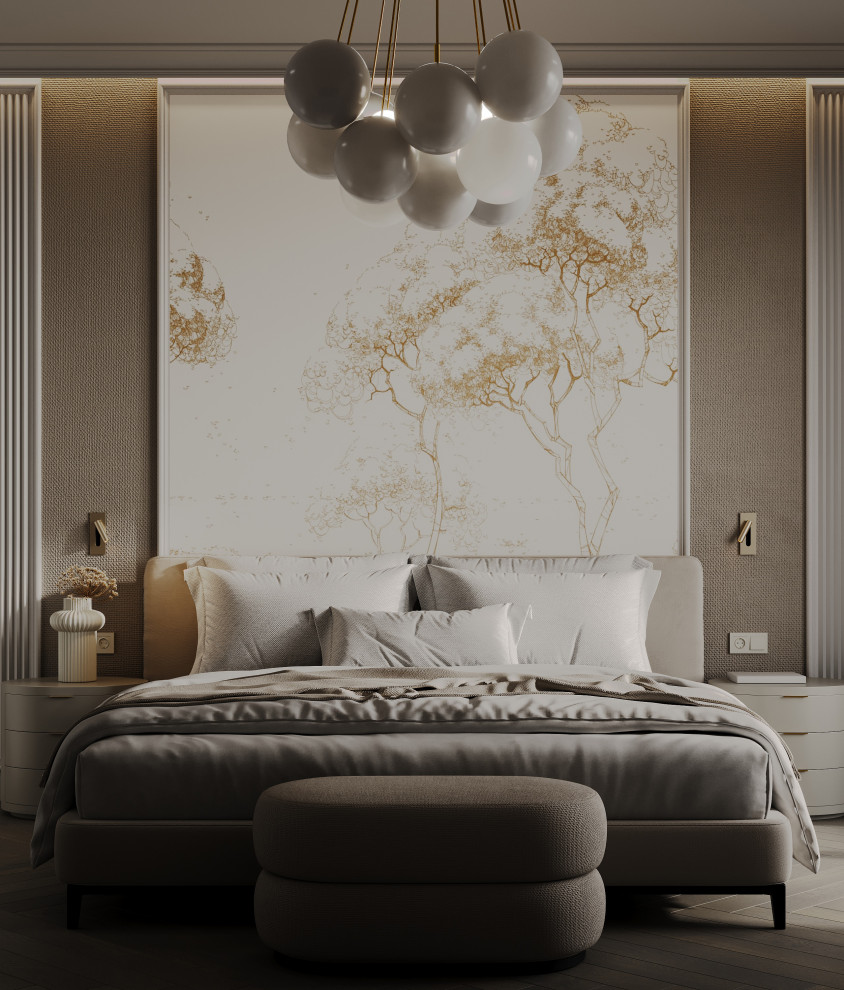 Утонченная минималистичная спальня