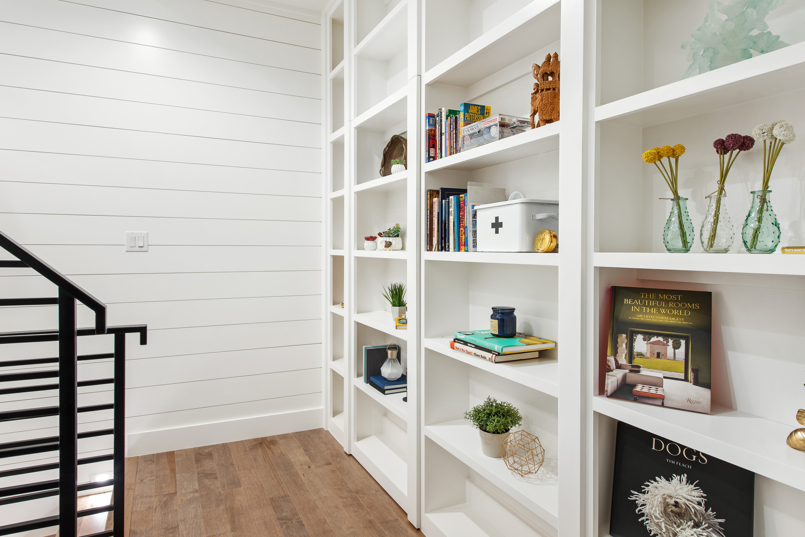 Staircase Landing - Bookcase Detail