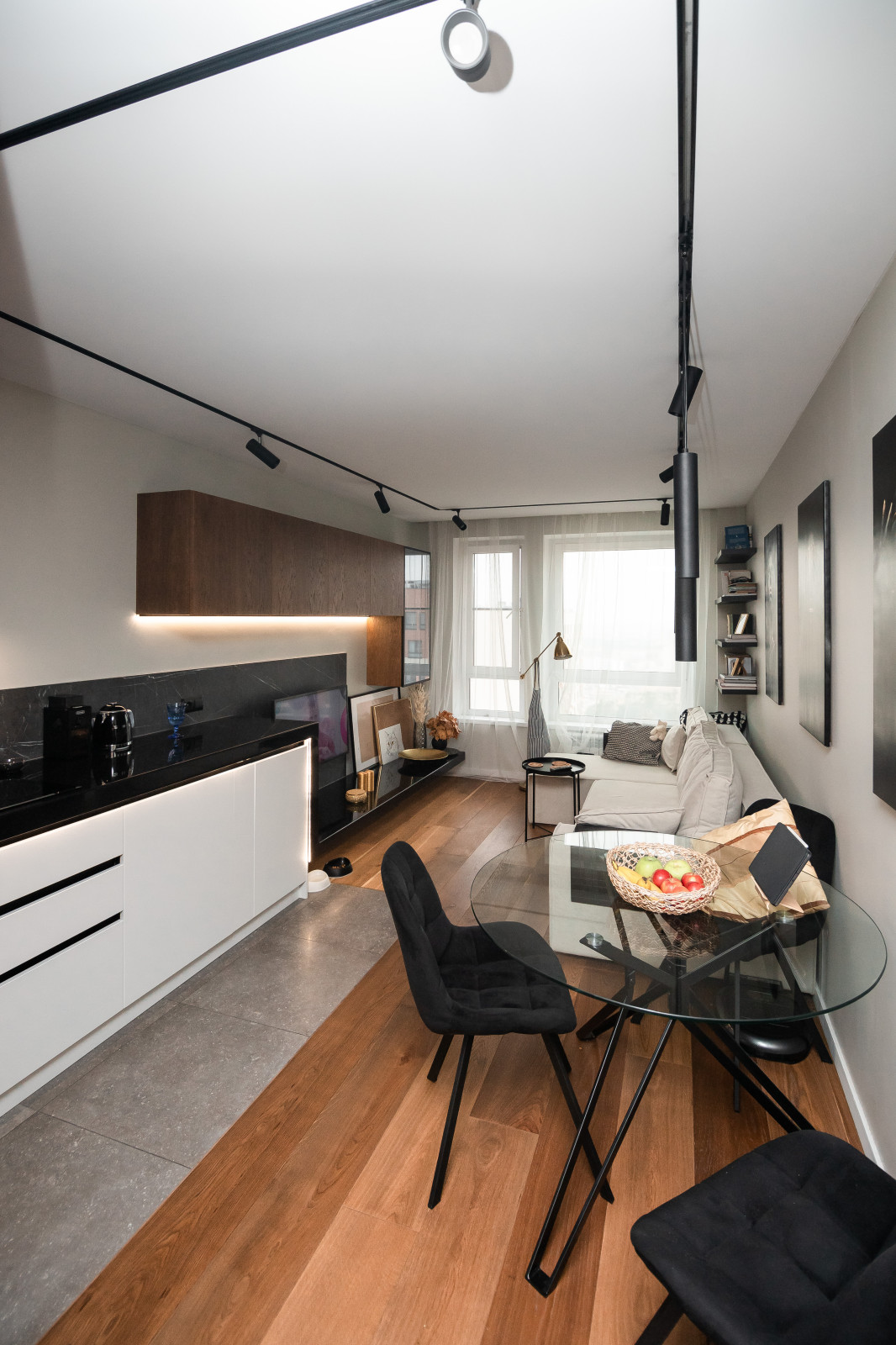 Кухня-гостиная в стиле минимализм