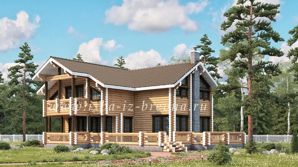 Проекты домов из оцилиндрованного бревна и профилированного бруса