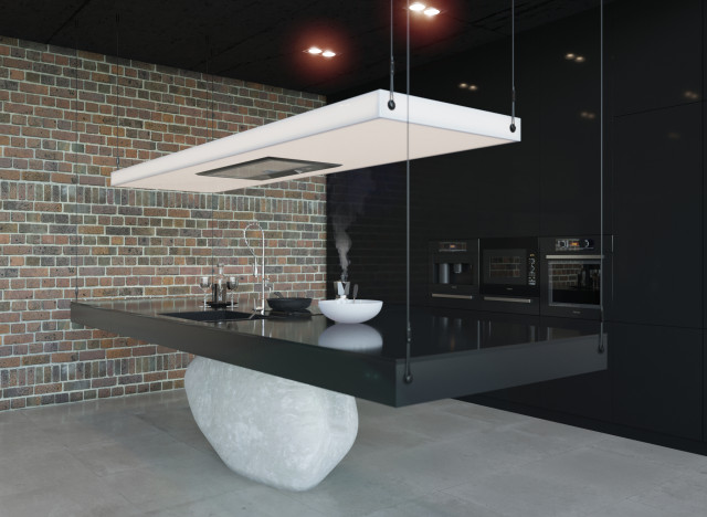 Лофт для метросексуала industrial-kitchen