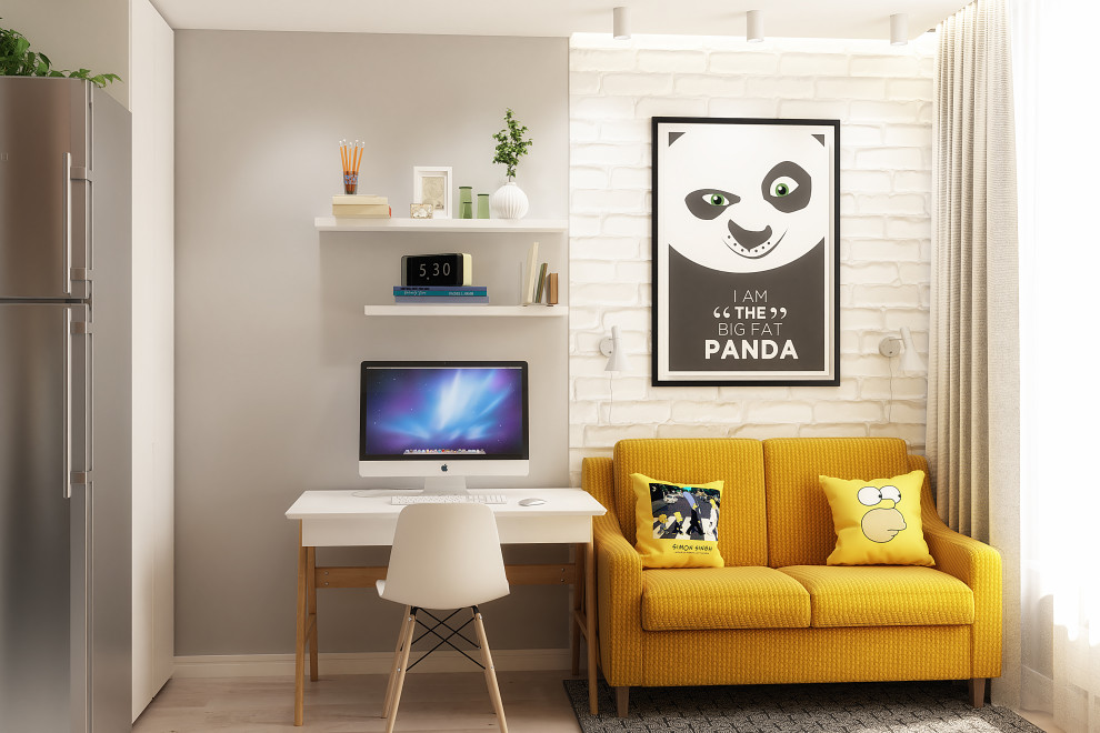 ЖК Парад планет, дизайн маленькой студии, 28 кв. м.