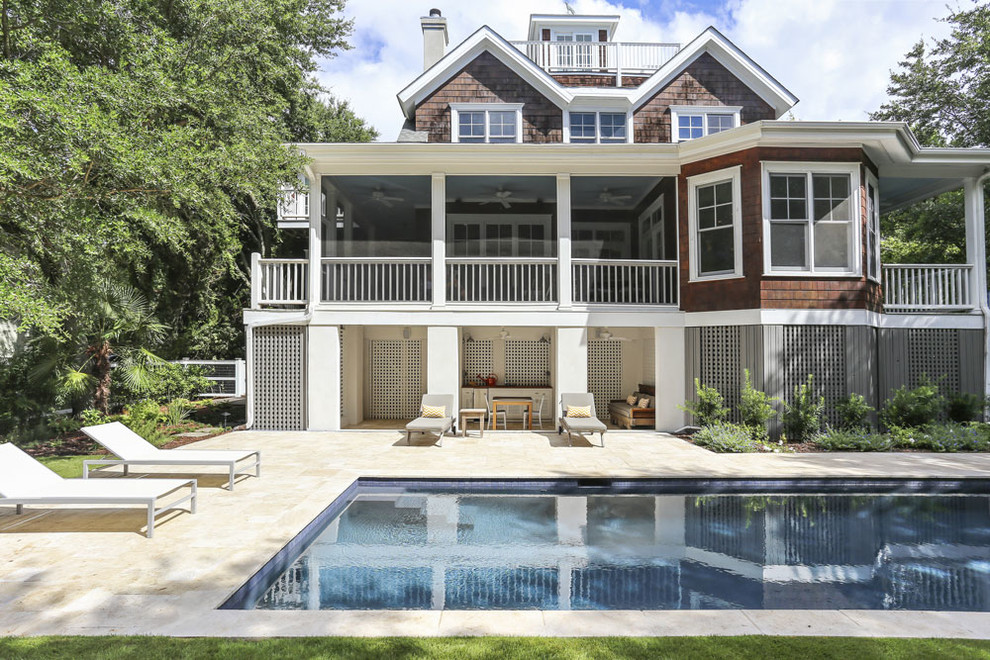 Design ideas for a beach style pool in Charleston.