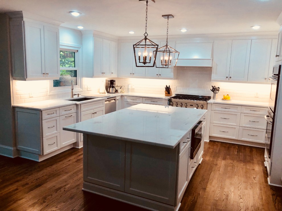 Roswell Bright, White, KItchen Remodel - Traditional ...