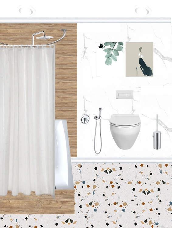 Ванная комната+санузел+постирочная