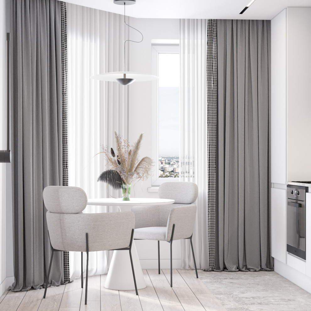 Дизайн  интерьера студии ЖК Аквамарин