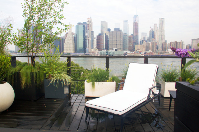 BROOKLYN HAS THE BEST ROOFTOP GARDEN VIEWS! contemporary-garden