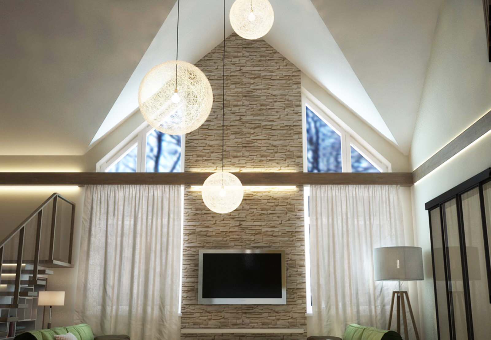 Гостиная в стиле "эко"