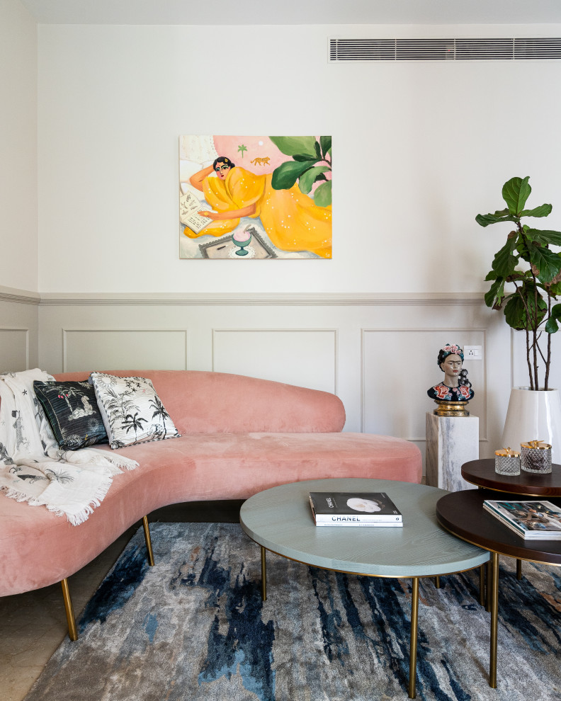La Vie en Rose Living Room Chennai by The Auburn Studio Houzz