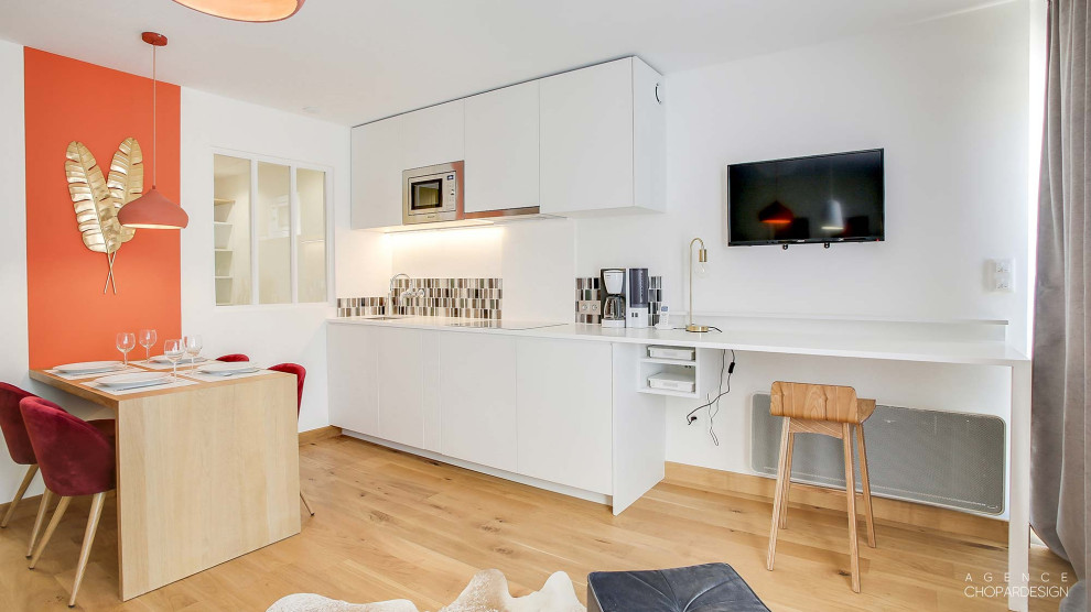 Réalisation d'une cuisine bohème.