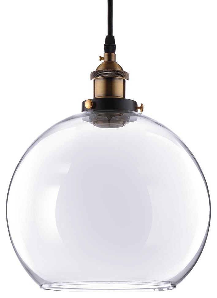 VintageStyle Glass Ball Ceiling Lamp Pendant Industrial Pendant